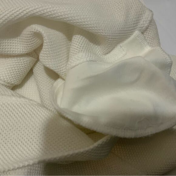 NEW ITALY TRICOT CHIC NEW  EMBROIDERED FRONT WHITE PINK SWEATER 10   COTTON 100% - Picture 9 of 10